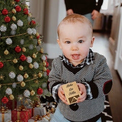 Manger Christmas Ornament 2024 - for boy or for girl personalized custom wood wooden first 1st baby babies baby's