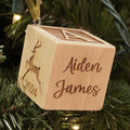 Baby Block Christmas Ornament 2025 - for boy or for girl personalized custom