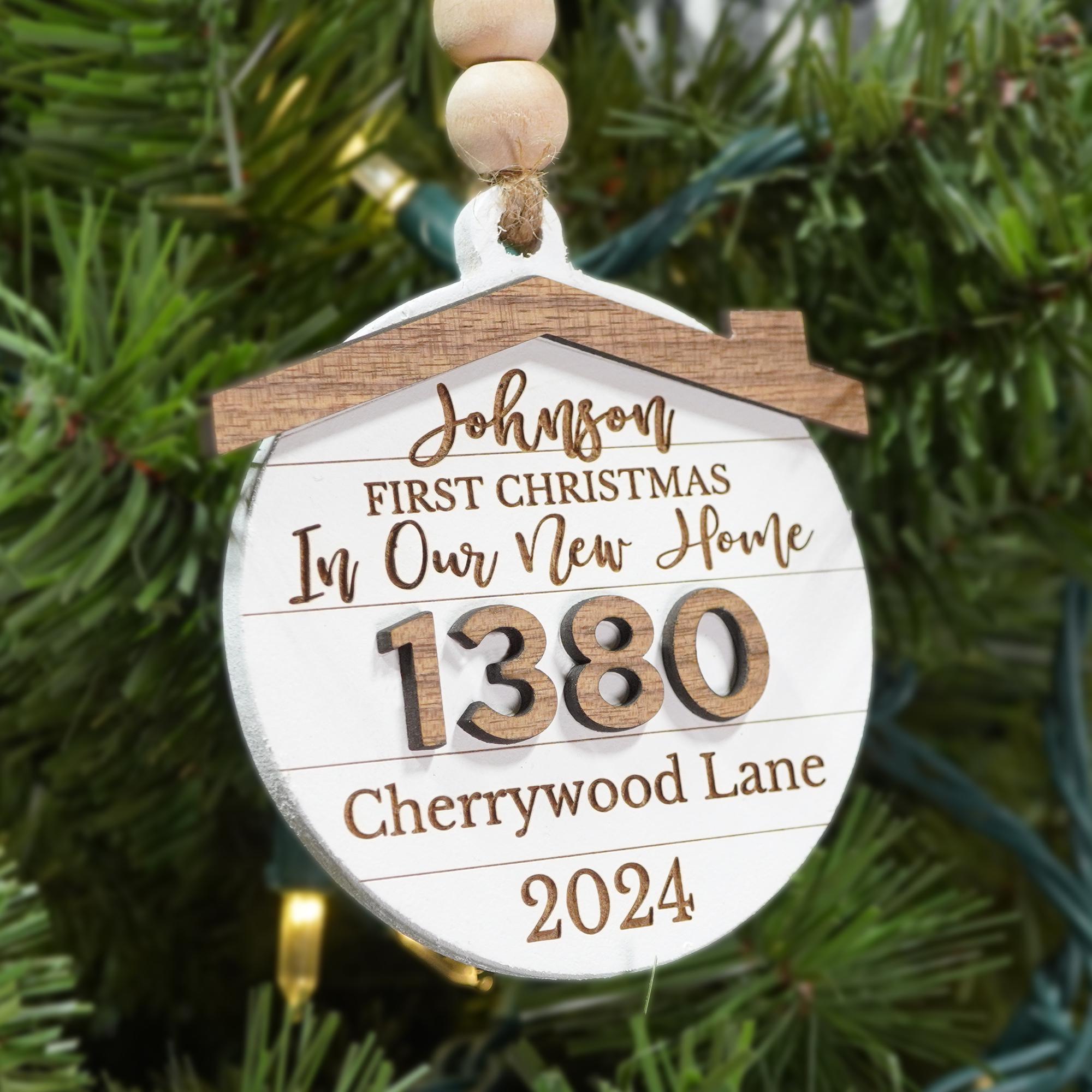 Pick-A-Shape Christmas Ornament Personalized - 2024 Custom Wood Wooden Family manger scene vintage name kids gift present decor