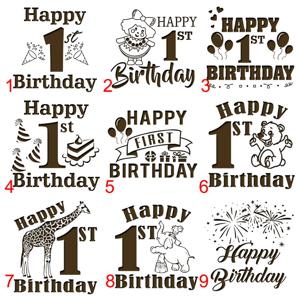 1st Birthday Block