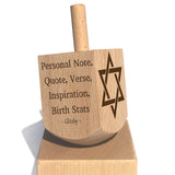 Babys First Dreidel Gift or Any Age - 1st Hanukkah Chanukkah Jewish Toy Game Wood Hebrew Dreidels