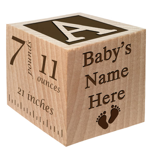 Birth Announcement Block