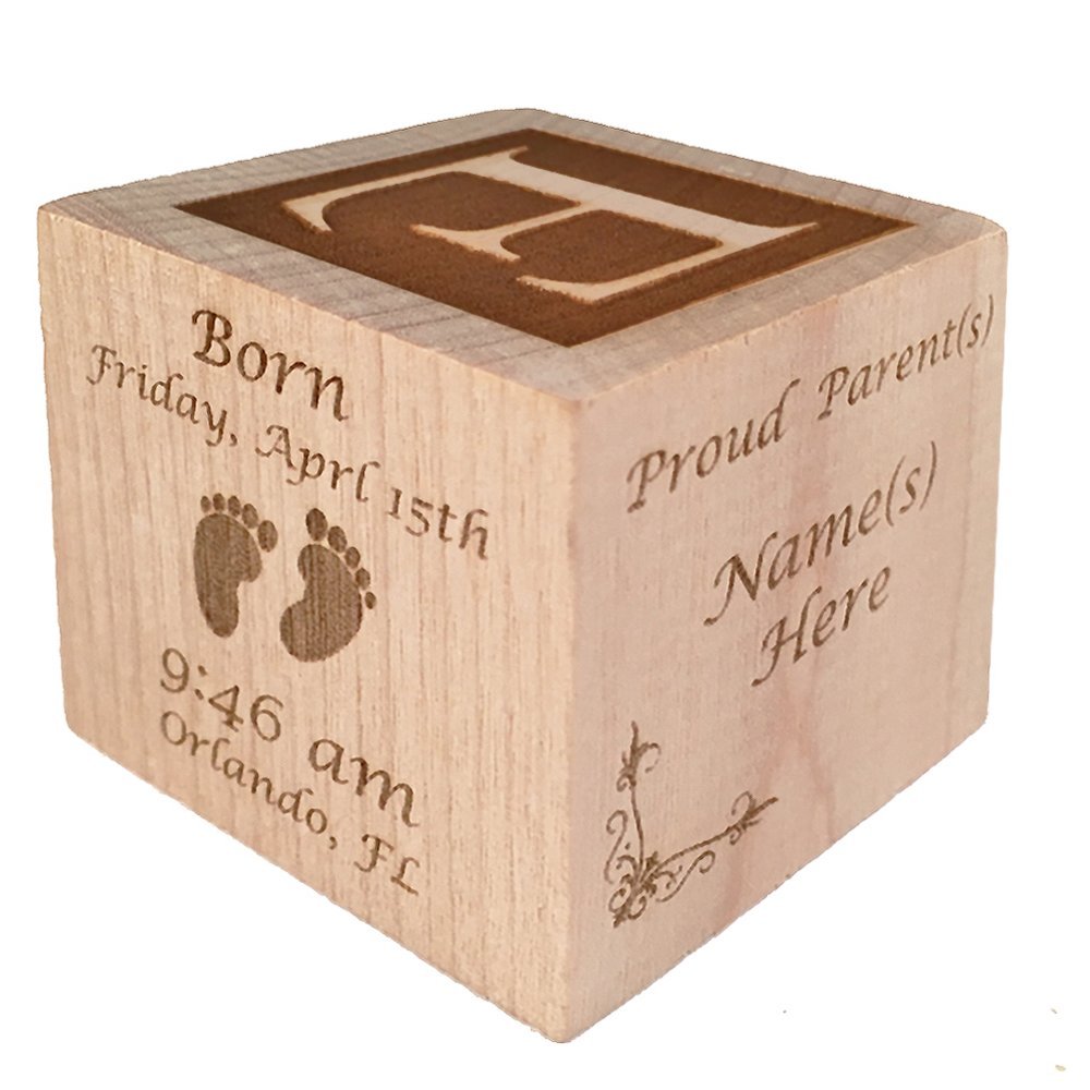 4pcs 5cm Baby Wooden Blocks Pregnancy Announcement Baby Photo