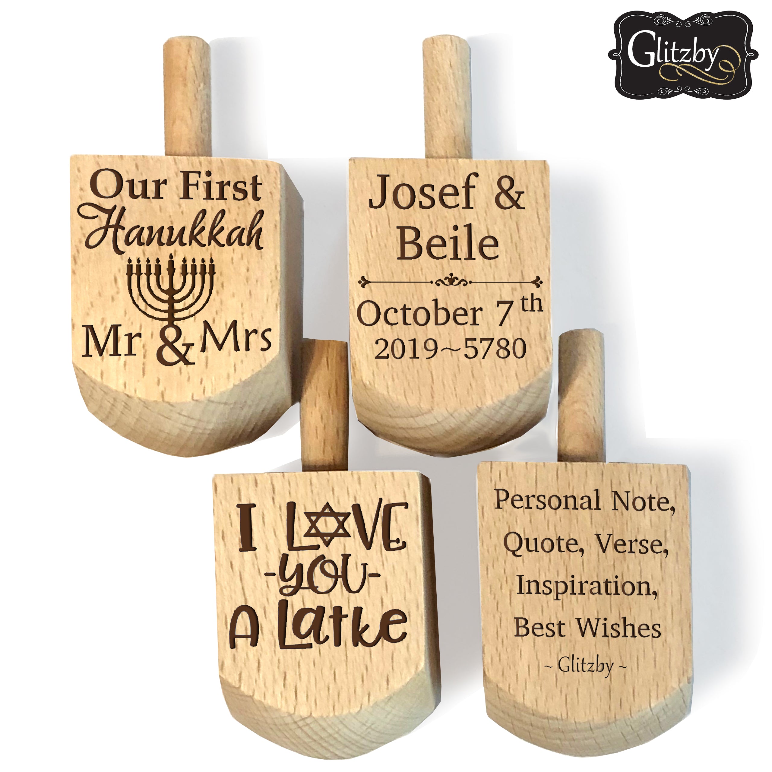 Our First Hanukkah as Mr. and Mrs. Dreidel